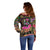 African Women Ethnic Motifs Off Shoulder Sweater