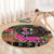 African Women Ethnic Motifs Round Carpet - Wonder Print Shop