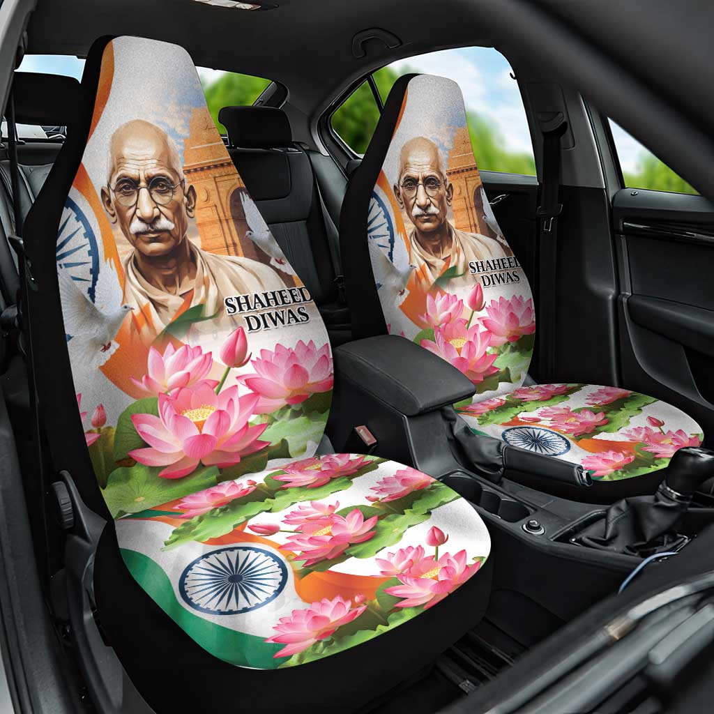 India Gandhi Martyr's Day Car Seat Cover Shaheed Diwas Ashoka Chakra LT9 - Wonder Print Shop