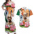 India Gandhi Martyr's Day Couples Matching Off Shoulder Maxi Dress and Hawaiian Shirt Shaheed Diwas Ashoka Chakra