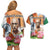 India Gandhi Martyr's Day Couples Matching Off Shoulder Short Dress and Hawaiian Shirt Shaheed Diwas Ashoka Chakra