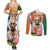 India Gandhi Martyr's Day Couples Matching Summer Maxi Dress and Long Sleeve Button Shirt Shaheed Diwas Ashoka Chakra