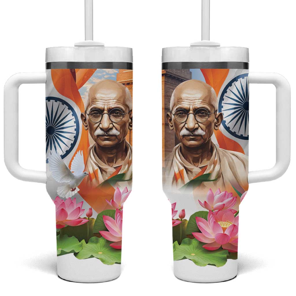 India Gandhi Martyr's Day Tumbler With Handle Shaheed Diwas Ashoka Chakra - Wonder Print Shop