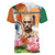 India Gandhi Martyr's Day Women V-Neck T-Shirt Shaheed Diwas Ashoka Chakra - Wonder Print Shop