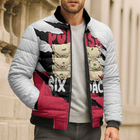 Polish Pierogi Six Pack Bomber Puffer Jacket