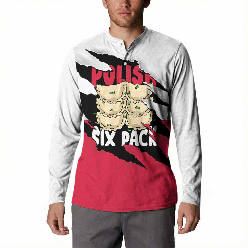 Polish Pierogi Six Pack Button Sweatshirt