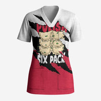Polish Pierogi Six Pack Scrub Top