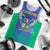 Brazil Canarinho Custom Men Tank Top Macaw Mascot with Brazil Flag Colors