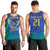 Brazil Canarinho Custom Men Tank Top Macaw Mascot with Brazil Flag Colors