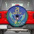 Brazil Canarinho Custom Spare Tire Cover Macaw Mascot with Brazil Flag Colors