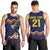 Ecuado Andean Condor Football Custom Men Tank Top Tricolors Motif