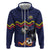 Ecuado Andean Condor Football Custom Zip Hoodie Tricolors Motif