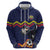 Ecuado Andean Condor Football Custom Zip Hoodie Tricolors Motif