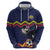 Ecuado Andean Condor Football Custom Zip Hoodie Tricolors Motif