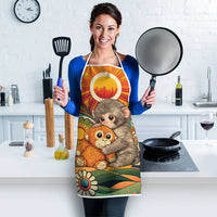 Baby Monkey Punch Apron Retro 70S Hippie Style Groovy Spring