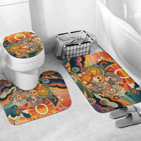 Baby Monkey Punch Bathroom Set Retro 70S Hippie Style Groovy Spring