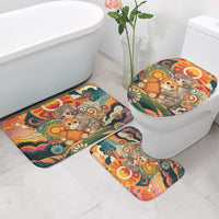 Baby Monkey Punch Bathroom Set Retro 70S Hippie Style Groovy Spring