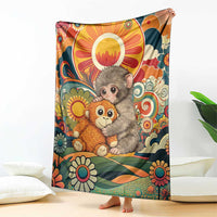 Baby Monkey Punch Blanket Retro 70S Hippie Style Groovy Spring