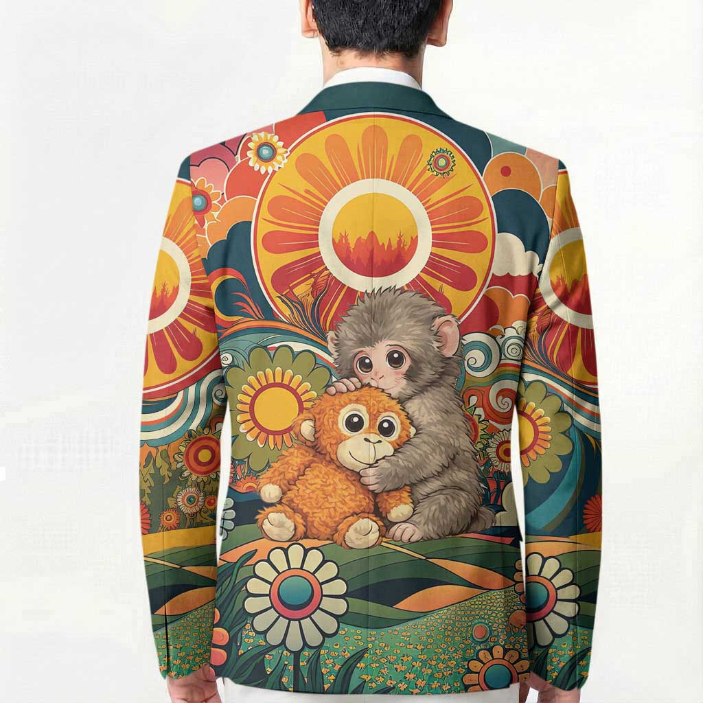 Baby Monkey Punch Blazer Retro 70S Hippie Style Groovy Spring