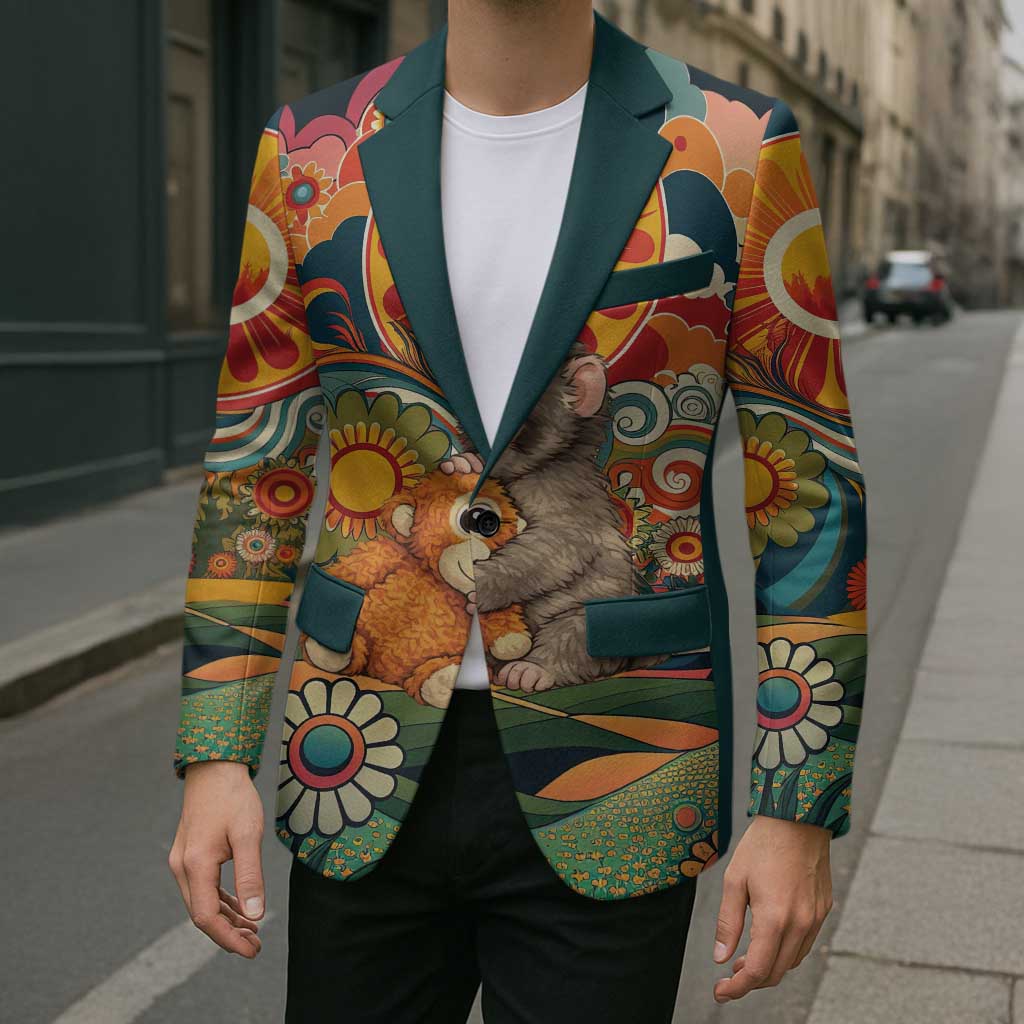 Baby Monkey Punch Blazer Retro 70S Hippie Style Groovy Spring