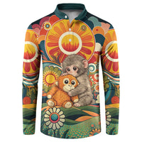Baby Monkey Punch Button Sweatshirt Retro 70S Hippie Style Groovy Spring