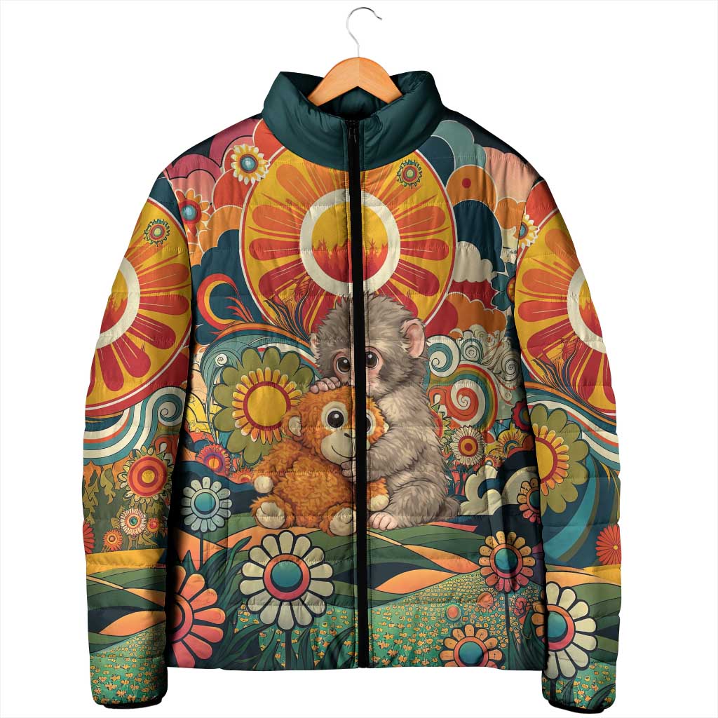 Baby Monkey Punch Padded Jacket Retro 70S Hippie Style Groovy Spring