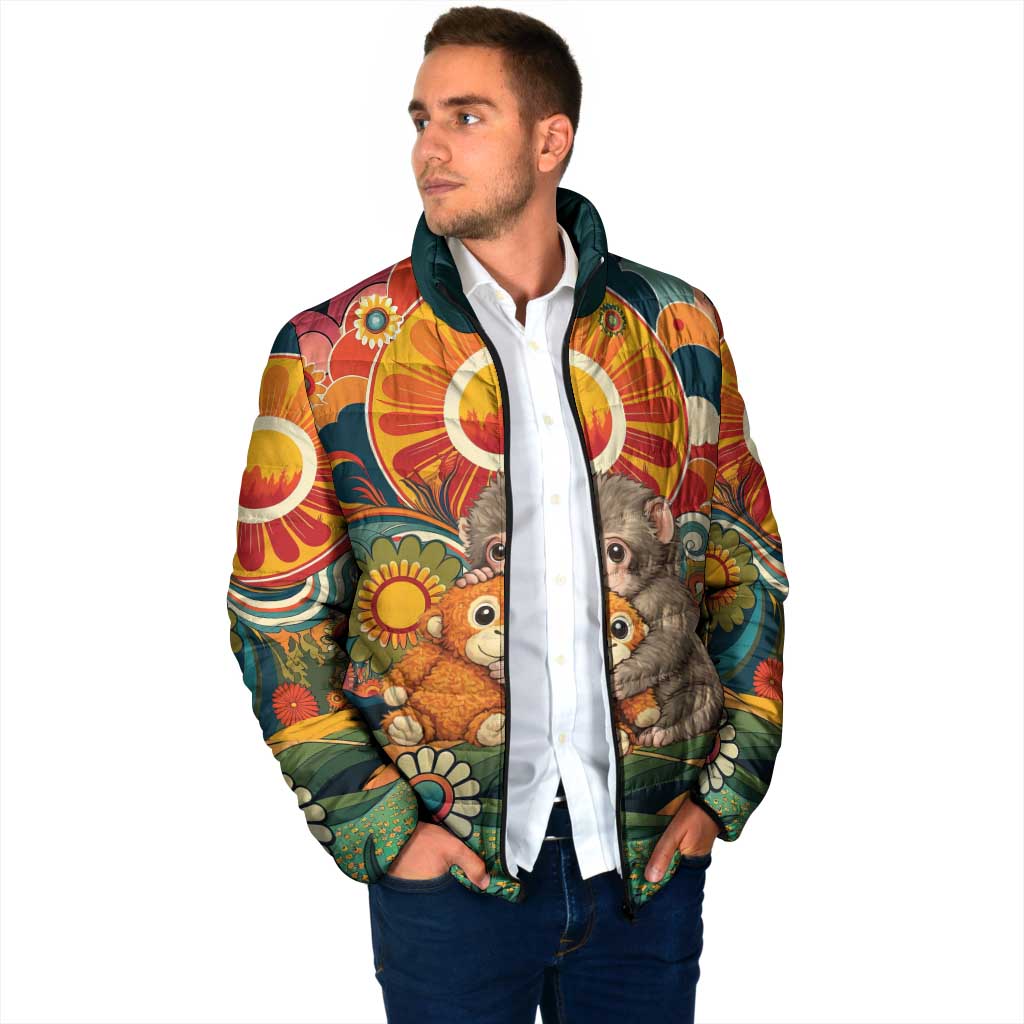 Baby Monkey Punch Padded Jacket Retro 70S Hippie Style Groovy Spring
