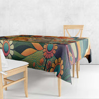 Baby Monkey Punch Tablecloth Retro 70S Hippie Style Groovy Spring