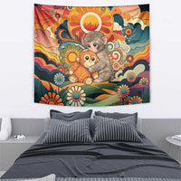 Baby Monkey Punch Tapestry Retro 70S Hippie Style Groovy Spring