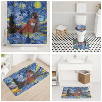 Baby Monkey Punch Personalized Bathroom Set Starry Night Inspired