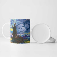 Baby Monkey Punch Personalized Ceramic Mug Starry Night Inspired