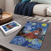 Baby Monkey Punch Personalized Puzzle Starry Night Inspired