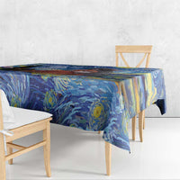 Baby Monkey Punch Personalized Tablecloth Starry Night Inspired