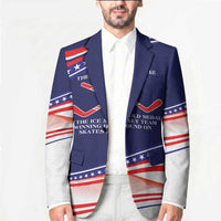 My Gold Medal Winning Hockey Team Personalized Blazer Blue Style