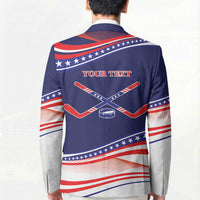 My Gold Medal Winning Hockey Team Personalized Blazer Blue Style