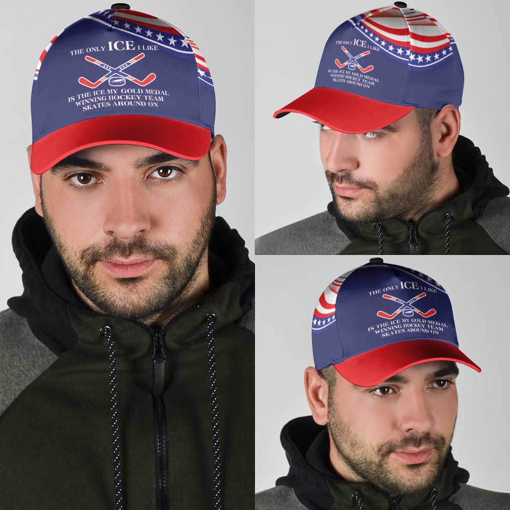 My Gold Medal Winning Hockey Team Classic Cap Blue Style