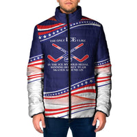 My Gold Medal Winning Hockey Team Personalized Padded Jacket Blue Style