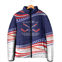 My Gold Medal Winning Hockey Team Personalized Padded Jacket Blue Style