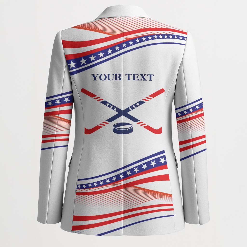 My Gold Medal Winning Hockey Team Personalized Blazer White Style