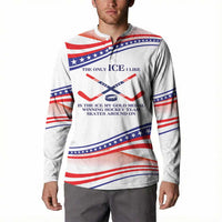 My Gold Medal Winning Hockey Team Personalized Button Sweatshirt White Style