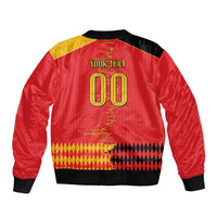 Custom Albania Montenegro Cultural Half Flag Bomber Jacket Scratch Style