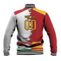 Custom Italy Spain Cultural Half Flag Baseball Jacket Scratch Style
