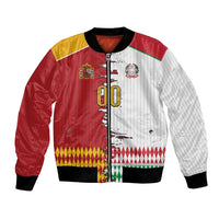 Custom Italy Spain Cultural Half Flag Bomber Jacket Scratch Style