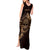 Personalized Odin's Celtic Raven Tank Maxi Dress Gold Scandinavian Tattoo