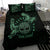 Personalized Odin's Celtic Raven Bedding Set Green Scandinavian Tattoo LT9 - Wonder Print Shop