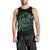 Personalized Odin's Celtic Raven Men Tank Top Green Scandinavian Tattoo - Wonder Print Shop