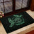 Personalized Odin's Celtic Raven Rubber Doormat Green Scandinavian Tattoo