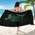 Personalized Odin's Celtic Raven Sarong Green Scandinavian Tattoo