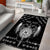 Personalized Viking Dragon Area Rug with Sword Black Scandinavian Tattoo LT9 - Wonder Print Shop