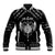 Personalized Viking Dragon Baseball Jacket with Sword Black Scandinavian Tattoo LT9 - Wonder Print Shop